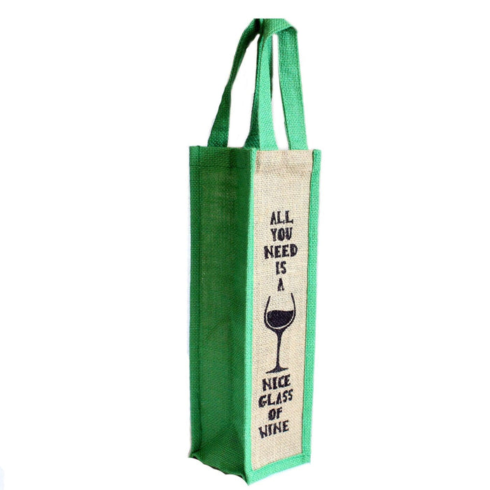 Jute Bag Green - All You Need - Lost Land Interiors