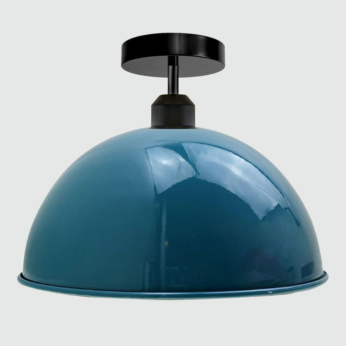 Industrial Retro vintage style Dome Shade ceiling light fixture~3394 - Lost Land Interiors
