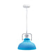 Industrial vintage Retro Indoor Hanging Metal Light Blue Pendant Light E27 UK Holder~3847 - Lost Land Interiors