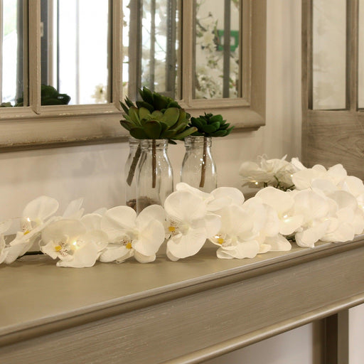 White Orchid Garland (150cm) - Lost Land Interiors