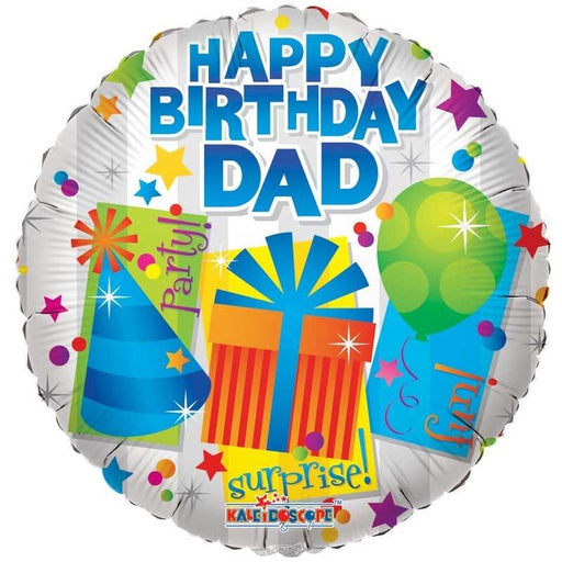 18" Happy Birthday Dad Balloon - Lost Land Interiors