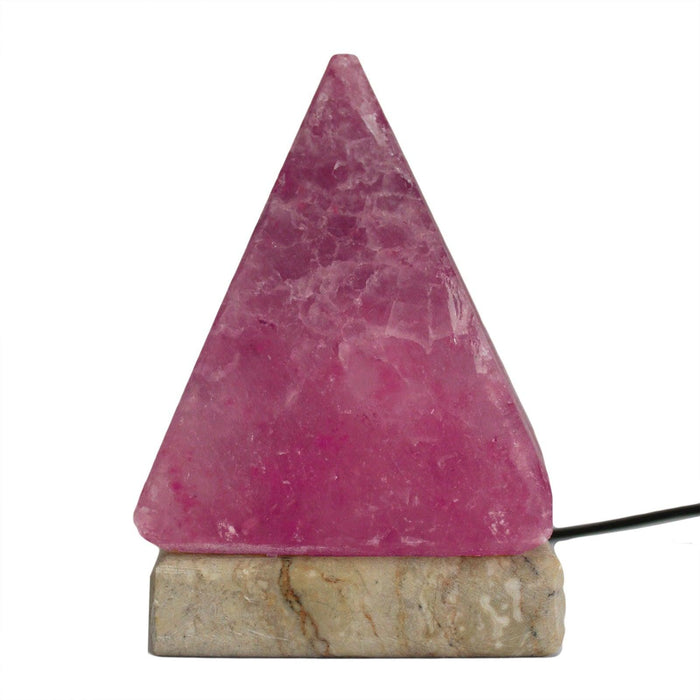Quality USB Pyramid Salt Lamp - 9 cm (multi) - Lost Land Interiors