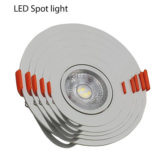 12W Modern LED Adjustable Tilt Angle Downlight Recessed Round Ceiling Spotlights~2533 - Lost Land Interiors