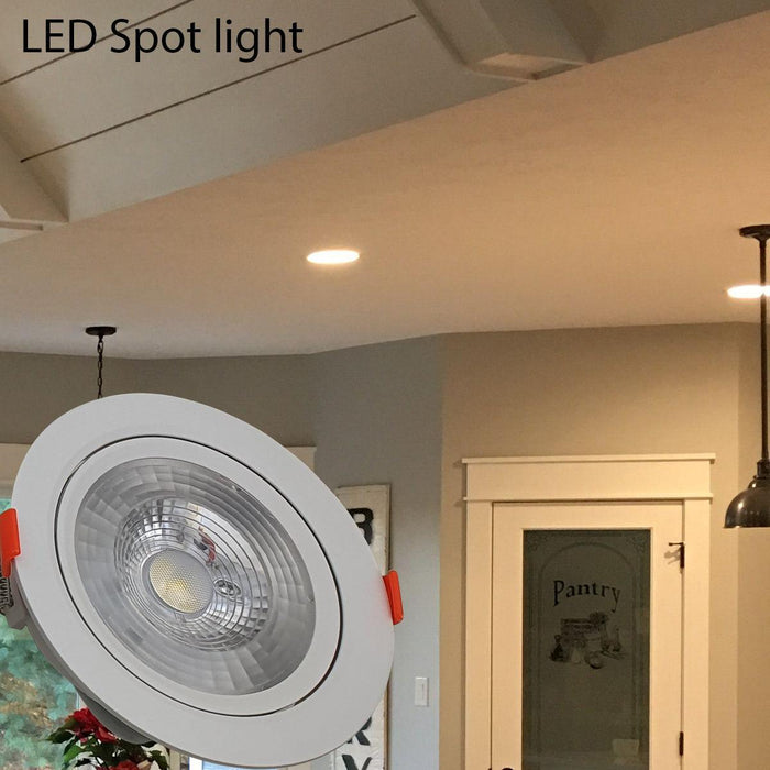 12W Modern LED Adjustable Tilt Angle Downlight Recessed Round Ceiling Spotlights~2533 - Lost Land Interiors