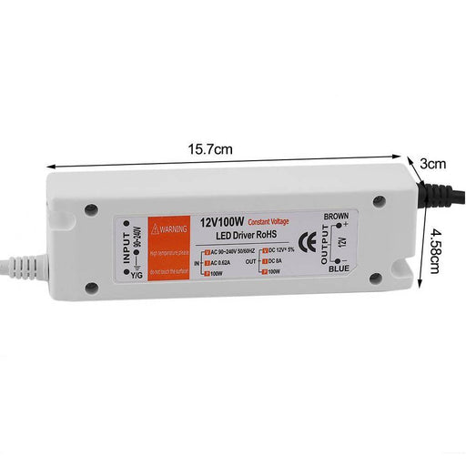100W Compact LED Driver AC 230V to DC12V Power Supply Transformer~3273 - Lost Land Interiors