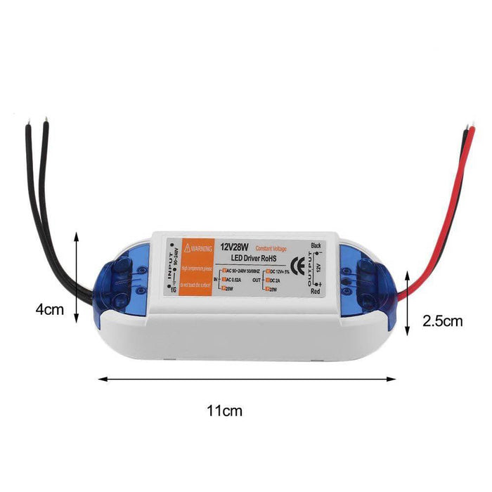 28W Compact LED Driver AC 230V to DC12V Power Supply Transformer~3279 - Lost Land Interiors