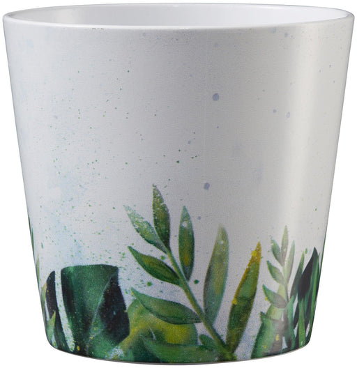 Dallas Leaf Ceramic Pot (14cm) Indoor Planter - Lost Land Interiors