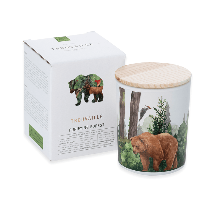 Save The Planet Scented Soy Wax Candle: Purifying Forest - Lost Land Interiors