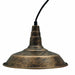 Industrial Vintage New Pendant Ceiling Light 26cm Bowl Shade Brushed Copper E27Uk Holder~3726 - Lost Land Interiors