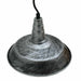Industrial Vintage New Pendant Ceiling Light 36cm Bowl Shade Brushed Silver E27Uk Holder~3721 - Lost Land Interiors