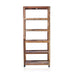 Six Shelf Display with Casters - Recycled Teak Wood - Lost Land Interiors