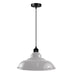 LEDSone industrial Vintage  32cm  White Pendant Retro Metal Lamp Shade E27 Uk Holder~3690 - Lost Land Interiors