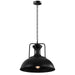Industrial vintage Metal  Adjustable Hanging ceiling Black Lampshades E27Uk holder~3806 - Lost Land Interiors