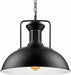 Industrial vintage Metal  Adjustable Hanging ceiling Black white inner Lampshades E27Uk holder~3804 - Lost Land Interiors