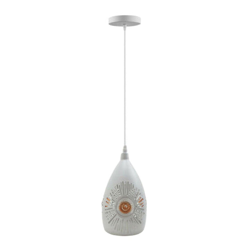 Industrial Vintage Retro White Metal Ceiling hanging Pendant Light,  E27 Edison Style Lamp~3871 - Lost Land Interiors
