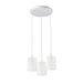 Industrial Vintage Retro 3 way Round White ceiling Pendant Cage~3984 - Lost Land Interiors