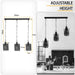 Industrial Vintage Retro Drum Cylinder shape white Metal Ceiling 3 way rectangle Pendant cage Lights E27~3999 - Lost Land Interiors