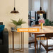 Industrial Vintage Retro Barn slotted shape Brushed Copper Metal Ceiling Pendant Lights E27~3992 - Lost Land Interiors