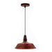 Industrial Vintage Retro Barn slotted shape Rustic Red Metal Ceiling Pendant Lights E27~3991 - Lost Land Interiors