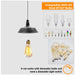 Industrial Vintage Retro Barn slotted shape Brushed Silver Metal Ceiling Pendant Lights E27~3990 - Lost Land Interiors