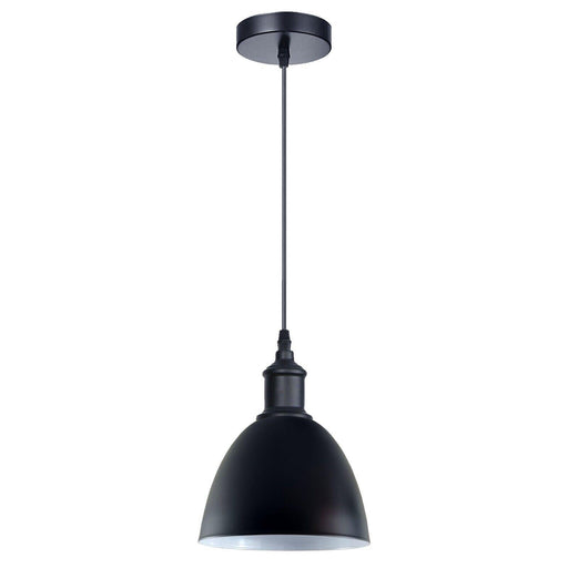 Industrial Vintage Retro adjustable Ceiling Black Pendant Light with E27 Uk Holder~4032 - Lost Land Interiors