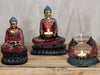 Antique Buddha - Devotee Candle Holder - Lost Land Interiors