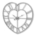 Silver Heart Skeleton Wall Clock - Lost Land Interiors