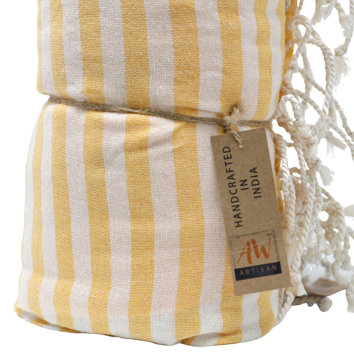 Cotton Pario Towel - 100x180 cm - Sunny Yellow - Lost Land Interiors