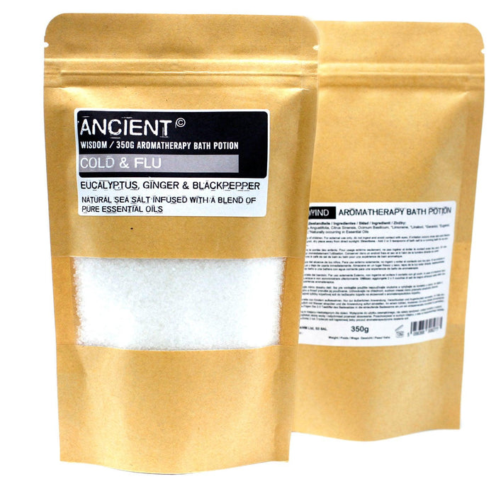 Aromatherapy Bath Potion in Kraft Bag 350g - Colds & Flu - Lost Land Interiors