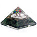 Orgonite Pyramid - Green Acewnturine nd Flower of Life - 70 mm - Lost Land Interiors
