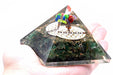 Orgonite Pyramid - Green Acewnturine nd Flower of Life - 70 mm - Lost Land Interiors