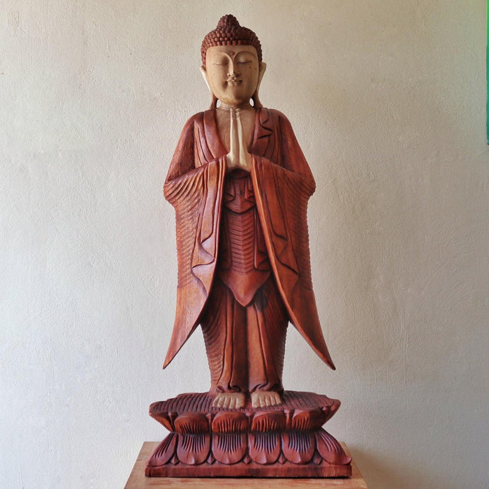 Buddha Statue Standing - 1m Welcome - Lost Land Interiors