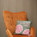 Printed Cotton Cushion Cover - We are Flowers - Olive, Pink and Natural - Lost Land Interiors