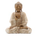Buddha Statue Whitewash - 30cm Teaching Transmission - Lost Land Interiors