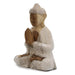 Buddha Statue Whitewash - 30cm Welcome - Lost Land Interiors