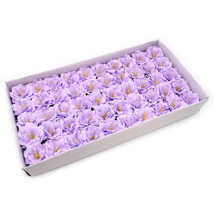 10 x Craft Soap Flower - Small Peony - Purple - Lost Land Interiors