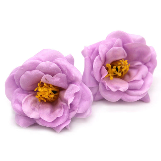 10 x Craft Soap Flower - Camellia - Light Purple - Lost Land Interiors