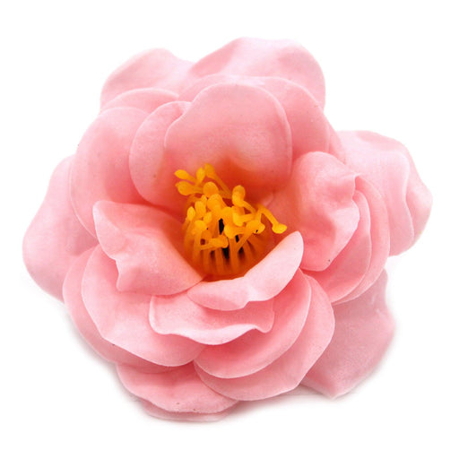 10 x Craft Soap Flower - Camellia - Light Pink - Lost Land Interiors