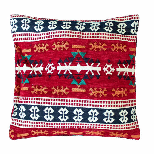 Handcrafted Turkish Kilim Cushion Cover - Red - Lost Land Interiors