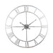 Large Silver Foil Skeleton Wall Clock - Lost Land Interiors