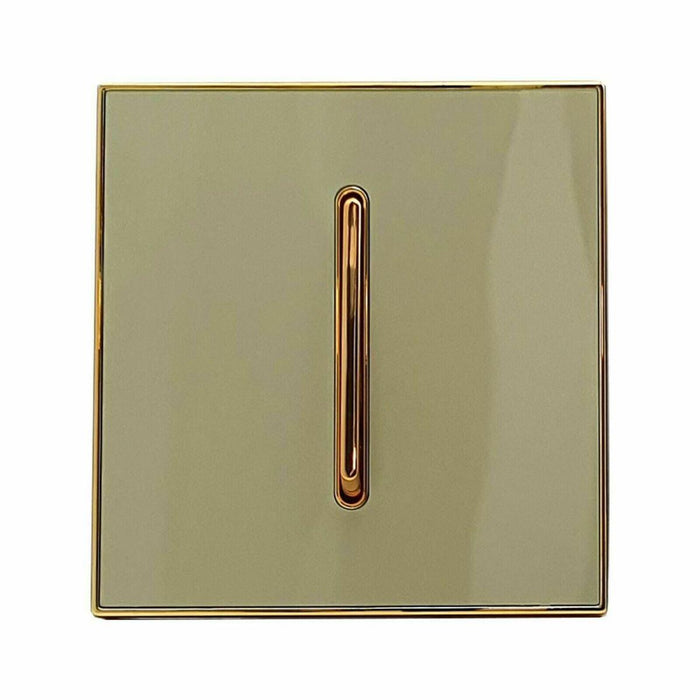1 Gang Screw less Wall Light Gold Glossy Switch~2634 - Lost Land Interiors