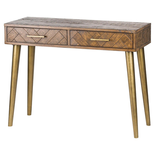 Havana Gold 2 Drawer Console Table - Lost Land Interiors