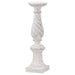 Antique White Twisted Candle Column - Lost Land Interiors