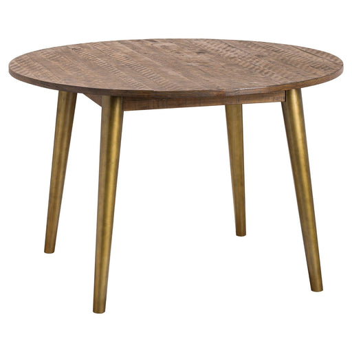 Havana Gold Circular Dining Table Round Diner Table - Lost Land Interiors