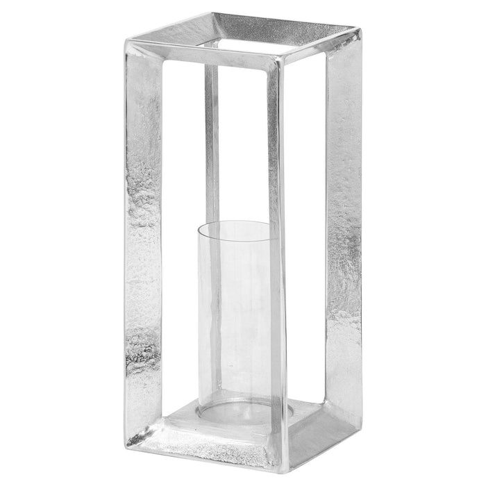 Farrah Collection Silver Candle Stand - Lost Land Interiors