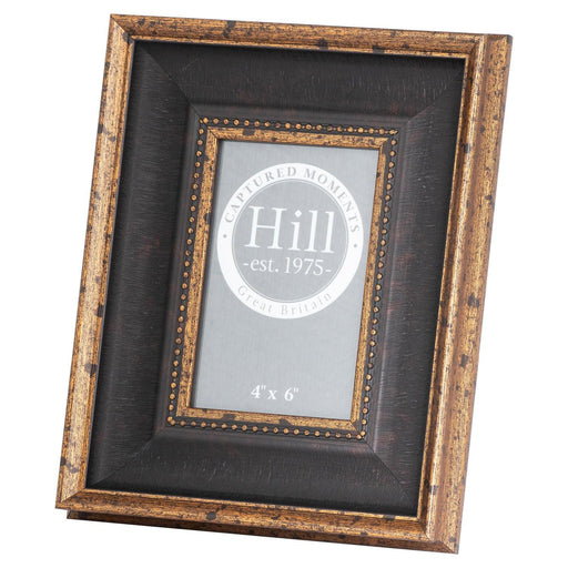 Black  Antique Gold Beaded 4X6 Photo Frame - Lost Land Interiors