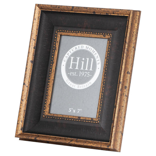 Black And Antique Gold Beaded 5X7 Photo Frame - Lost Land Interiors