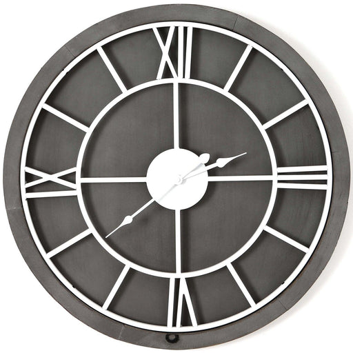 Williston Grey Large Wall Clock - Lost Land Interiors