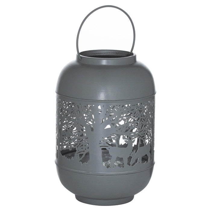 Large Silver And Grey Glowray Dome Forest Lantern - Lost Land Interiors