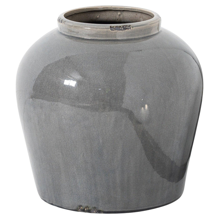 Garda Grey Glazed Juniper Vase - Lost Land Interiors